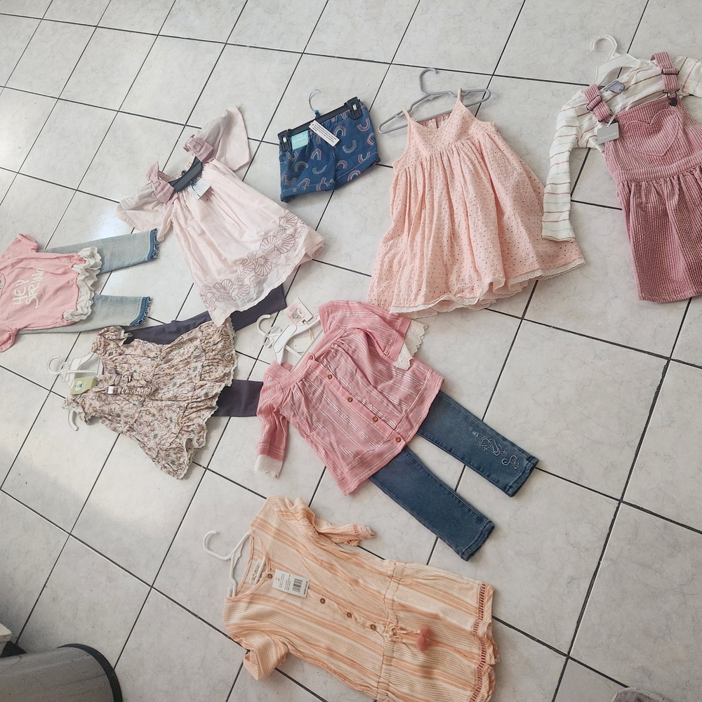 Assorted Girls' Clothing Set in Pink and Blue